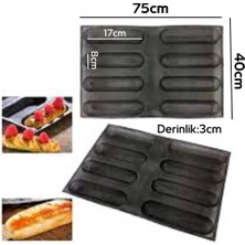 Pastry Planet Delikli 8 Li Baton Silikon Kalıp 40CM*60CM