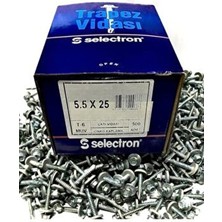 Selectron Trapez Matkap Uçlu Çatı Vidası 5,5X25 (500 Adet)