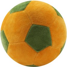 Xinh 1 Adet Yaratıcı Futbol Şekilli Peluş Yastık - Yeşil / Sarı (Yurt Dışından)