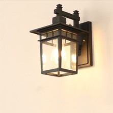 Açık Duvar Lambası Retro LED Duvar Lambası Su Geçirmez ve Pas Geçirmez Aydınlatma Avlu Otel Yatak ve Kahvaltı Lambası Dekoratif Aydınlatma