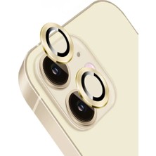 Enfein Iphone 12 ile Uyumlu Cam Kamera Lens Koruyucu Sffcamco Gold