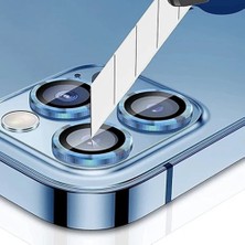 Enfein Iphone 13 Pro Max ile Uyumlu Cam Kamera Lens Koruyucu Sffcamco Blue