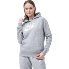 Nike Sportswear Essential Kapüşonlu Kadın Sweatshirt Yumuşak Tasarım 2023 Sezonu