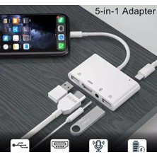 Techmaster iPhone iPad Lightning Dijital Av HDMI 2xusb Mikrofon Şarj Adaptör