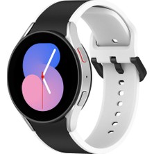 TahTicMer Samsung Galaxy Watch 5 40 mm Uyumlu Kayış Silikon Renkli Band Kordon