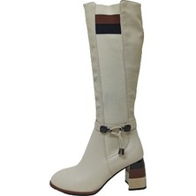 Guja Bej  Kadın Çizme Bot Ayakkabı