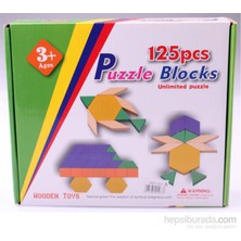 Wooden Toys 125PCS Intellectual Puzzle Blocks