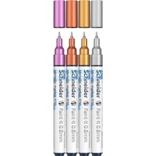 Schneider Paint-It 010 Metalik Marker 0.8 mm 4 Lü Set ML01011501