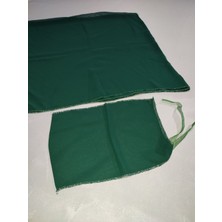 Sırmalı Çeyiz Kırmızı Simli Gelin ve Kumaş Damat Kına Örtüsü Eldiveni ve Kemeri ile Kına Özel Paket Seti