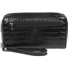 Aka Deri Siyah El Çantası 334 12