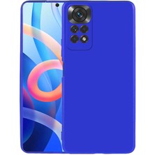 noktaks - Xiaomi Redmi Note 11 Global - Kılıf Mat Soft Premier Silikon Kapak - Saks Mavi - T21893