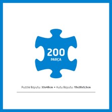 Blue Focus 200 Parça - Colorıng Puzzle Eıffel Tower (Eyfel Kulesi)