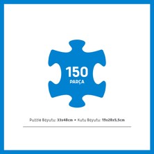 Blue Focus 150 Parça - Colorıng Puzzle Peacock (Tavuskuşu)