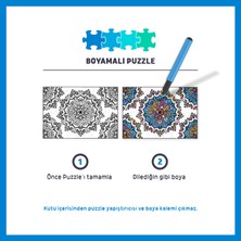 Blue Focus 150 Parça - Colorıng Puzzle Peacock (Tavuskuşu)