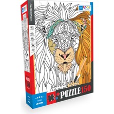 Blue Focus 150 Parça - Colorıng Puzzle Lıon (Aslan)