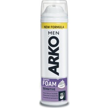 Arko Men Tıraş Köpüğü Sensitive Hassas Ciltler için 200 ml