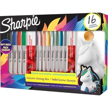 Sharpie Fine Kumbara Hediyeli 16'lı Set, Tek Boynuz