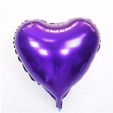 Colezium Kalp Balon Folyo Mor 45 cm 18 Inç (Clz)