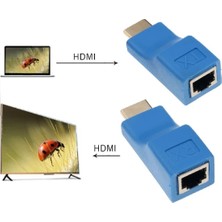 Hero Master 30 Metre HDMI Uzatma Aparatı CAT5E Cat6 HDMI Extender 3D Full Hd 1080P