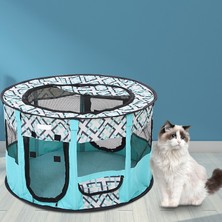 Blue Global Katlanabilir Pet Kedi Köpek Çadır Doğum Odası Mavi/yeşil/gri Kapalı Kedi Damızlık Çadır Köpek Kafesi (Yurt Dışından)