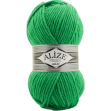 Alize Superlana Maxi El Örgü Ipi Yeşil Lal 455