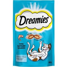Dreamies Içi Dolgulu Somonlu Kedi Ödül Bisküvisi 60GR