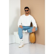 Habbe Unisex Basıc Bisiklet Yaka Sweatshirt BBY01