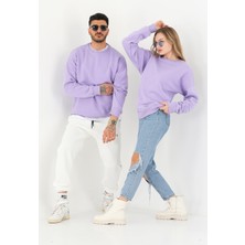 Habbe Unisex Basıc Bisiklet Yaka Sweatshirt BBY01