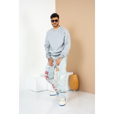 Habbe Unisex Basıc Bisiklet Yaka Sweatshirt BBY01