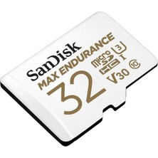 Sandisk Max Endurance 32GB 100/40MB/S Microsdhc C10 V30 Adaptörlü Hafıza Kartı SDSQQVR-032G-GN6IA