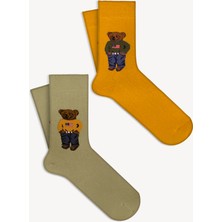 Mono Socks 4 Lü Teddy Bear Çorap
