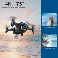 KY906 Mini Drone 4K Görüntü Yeni Başlayanlar Için Canlı Kız Kızlar Oyuncaklar Siyah Çift Kamera 1b