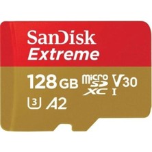 Sandisk Extreme 128GB 190/90MB/S Microsdxc A2 V30 Mobile Gaming Hafıza Kartı SDSQXAA-128G-GN6GN