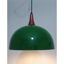 Riolight modern,rustik,vintage mutfak,oda,cafe,oteller için yeşil 1xe27 metal sarkıt avize çap:30cm