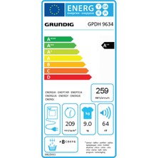 Grundig Gpdh 9634 A++ Enerji Sınıfı 9 kg Isı Pompalı Kurutma Makinesi Beyaz