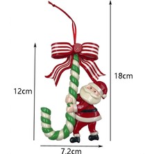 ZHKJ Shop 3 Adet Noel Tatil Süslemesi Noel Kamışı Şeker Bar Süsleri (Snowman) (Yurt Dışından)