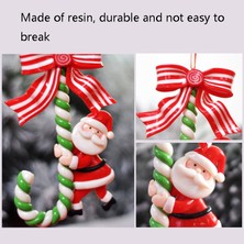ZHKJ Shop 3 Adet Noel Tatil Süslemesi Noel Kamışı Şeker Bar Süsleri (Snowman) (Yurt Dışından)
