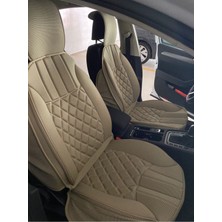 Ack Hyundai Accent Uyumlu Oto Koltuk Minderi Ortopedik 5'li Set Elegance Bej