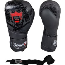 Dragon Giftoom Spor-Dragon  Yakuza Boks Eldiveni ve 3,5metre Dragon Siyah Boks Bandajı