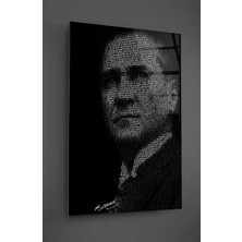 Taulart Atatürk Tipografi Cam Tablo