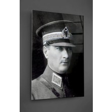Taulart Mustafa Kemal Atatürk Askeri Cam Tablo