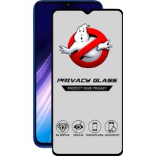 Caseart Xiaomi Redmi Note 8 Tam Kaplayan Gizli Hayalet Temperli Ekran Koruyucu Cam