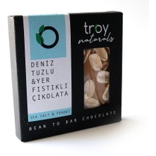 Troy Naturals Deniz Tuzlu; Yer Fıstıklı Çikolata