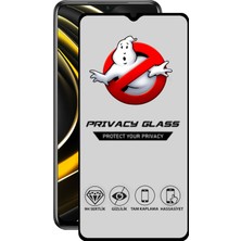Caseart Xiaomi Poco M3 Tam Kaplayan Gizli Hayalet Temperli Ekran Koruyucu Cam