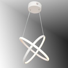 TT Aydınlatma TT315-BY Tt Aydınlatma 2halka Modeli Mat Beyaz LED Avize