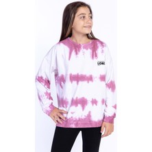 Toontoy Kids Toontoy Kız Çocuk Batik Desenli Sweatshirt