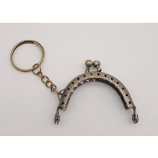 Angel Çanta Aksesuar 5 cm Anahtarlıklı Cüzdan Klipsi Antik Metal