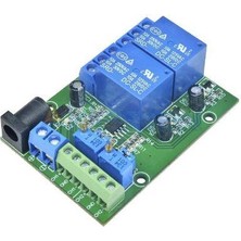 Motorobit Dc 24V 2-Kanal LM393 Voltaj Karşılaştırıcı Röle Modülü