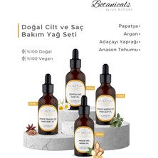 Iva Natura Doğal Cilt ve Saç Bakım Yağı Seti - Papatya, Argan, Adaçayı, Anason