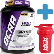 High Nutrition Bcaa 4:1:1 300 Gr - Aromasız - 60 Servis - 1 Serviste 5000 Mg + Shaker